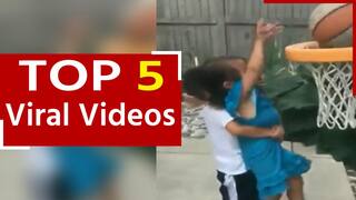 Viral Video: भाई ने बहन का बढ़ाया हौंसला, बास्केटबॉल खेलने में की मदद, देखें वीडियो