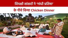 Gandhi Statue Chicken Controversy: ‘महात्मा गांधी’ की प्रतिमा का हुआ अपमान, BJP ने ‘तंदूरी चिकन’ खाने का लगाया आरोप | Watch Video