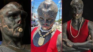 Man Who Transformed Into Black Alien Can't Get a Job Anywhere Due to His Extreme Look