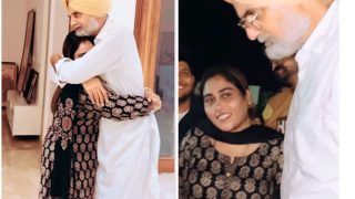 Bigg Boss Fame Singer Afsana Khan Hugs Late Sidhu Moose Wala’s Father In An Emotional Video- Watch