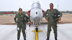 बाप-बेटी की जोड़ी ने रचा इतिहास, समान फॉर्मेशन में उड़ाए हॉक-132 विमान