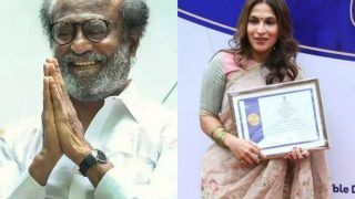 Rajinikanth Honoured by Income Tax Department, Daughter Aishwarya Accepts Certificate