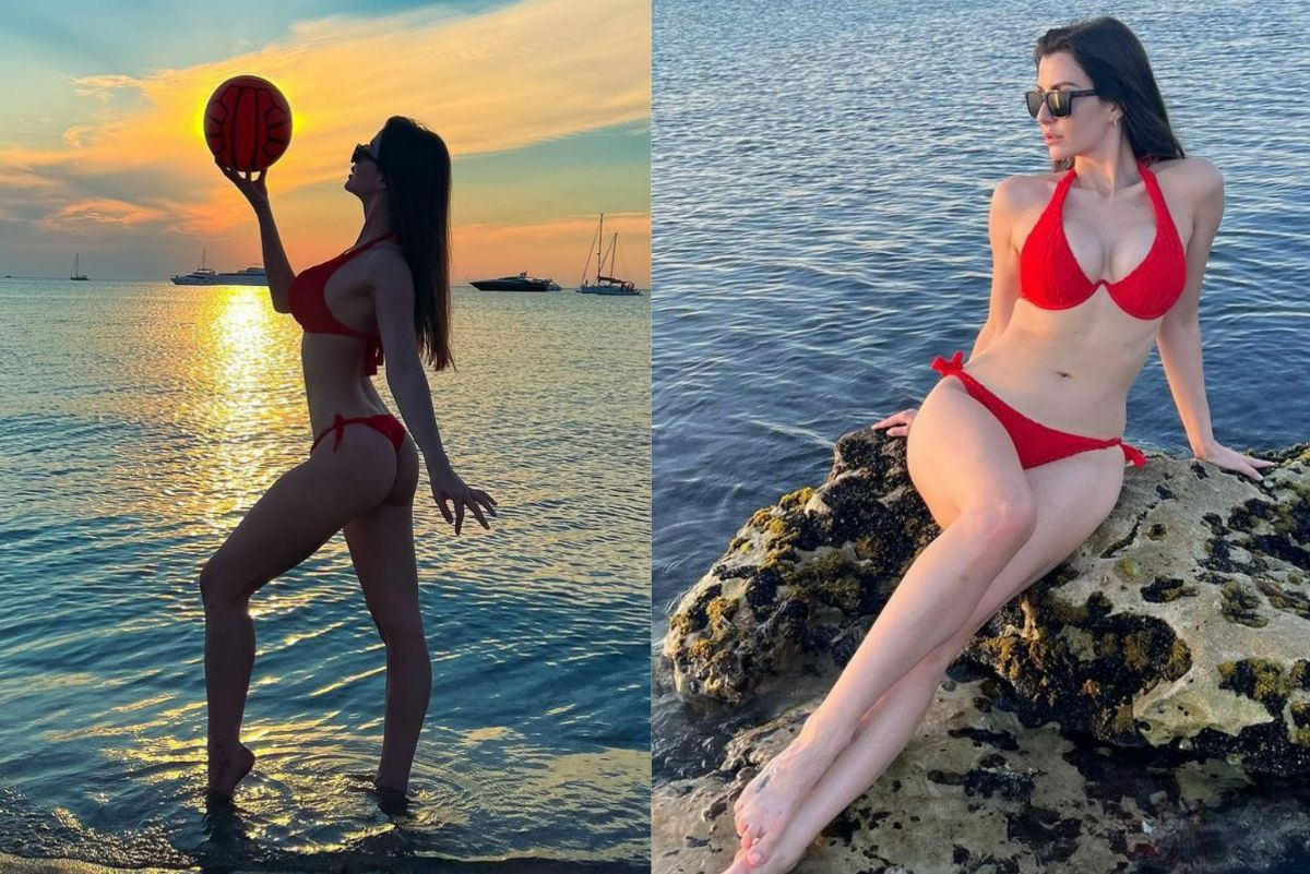Arbaaz Khan Girlfriend Giorgia Andriani Looks Smoking Hot in Red Thong Bikini, Shares Beach Pics photo photo