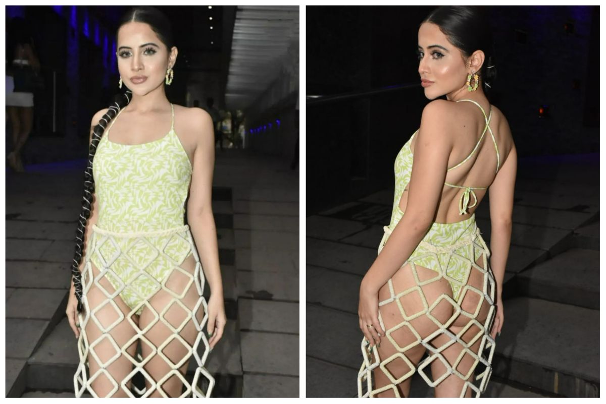 Urfi Javed wears peculiar transparent pants and bralette. Fans say