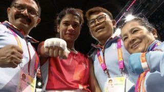 Nikhat Zareen Qualifies For 50kg Quarterfinals in Women's Boxing