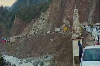 Jammu-Kashmir Highway Blocked Due to Landslides Triggered by Heavy Rains