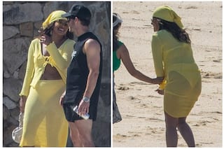 On 40th Birthday, Priyanka Chopra Stuns In Yellow Mesh Ensemble Over Matching Bikini