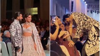 Watch: Ranveer Singh Touches His Mom & Sister's Feet Post Ramp Walk With Wife Deepika Padukone, Fans Call Him 'Sanskari'