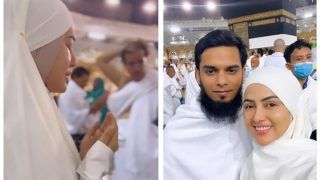 Sana Khan Performs First Hajj With Husband Mufti Anas Saiyad In Mecca- Pics & Videos Inside