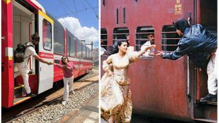 Shahid Kapoor-Mira Rajput Recreate Iconic 'DDLJ' Train Scene In Switzerland