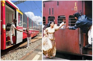 Shahid Kapoor-Mira Rajput Recreate Iconic 'DDLJ' Train Scene In Switzerland