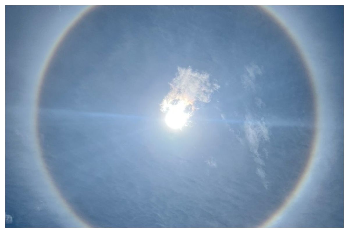 Halo, Rainbow, Sunlight Refraction & Ice Crystals