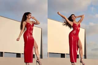Hotness Alert! Jacqueline Fernandez Slays in Sexy Red High-slit Dress