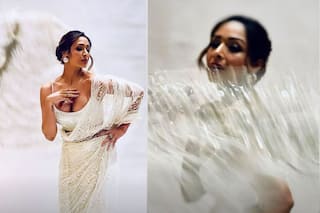 Malaika Arora Oozes Elegance in White Sheer Embellished Saree, Fans Says 'Can't Believe You Are 48'- Hot Pics