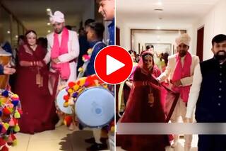 Bride Groom Video: नए अंदाज में फेरों के लिए जा रहे थे दूल्हा-दु्ल्हन, मगर महफिल तो ढोल वाले लूट ले गए- देखें वीडियो