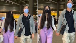 Hrithik Roshan and Saba Azad Walk Hand-in-Hand at Mumbai Airport, Fans Say 'Love is in The Air' - Watch Viral Video