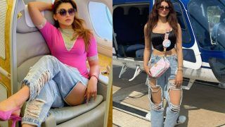 Urvashi Rautela Repeats Bum-Ripped Jeans She Wore in 2021, Proves It's Cool to Wear Old Clothes