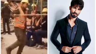 Viral Video: Construction Worker Dances Like a Pro, Shahid Kapoor Calls It 'Brilliant & Inspiring' | Watch