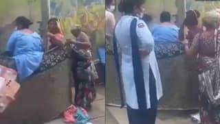 Woman Delivers Baby on Road After Delhi's Safdarjung Hospital Denies Admission | Video Emerges