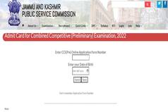 JKPSC CCE Admit Card 2022 Released at jkpsc.nic.in; Check Steps to Download Hall Ticket Here