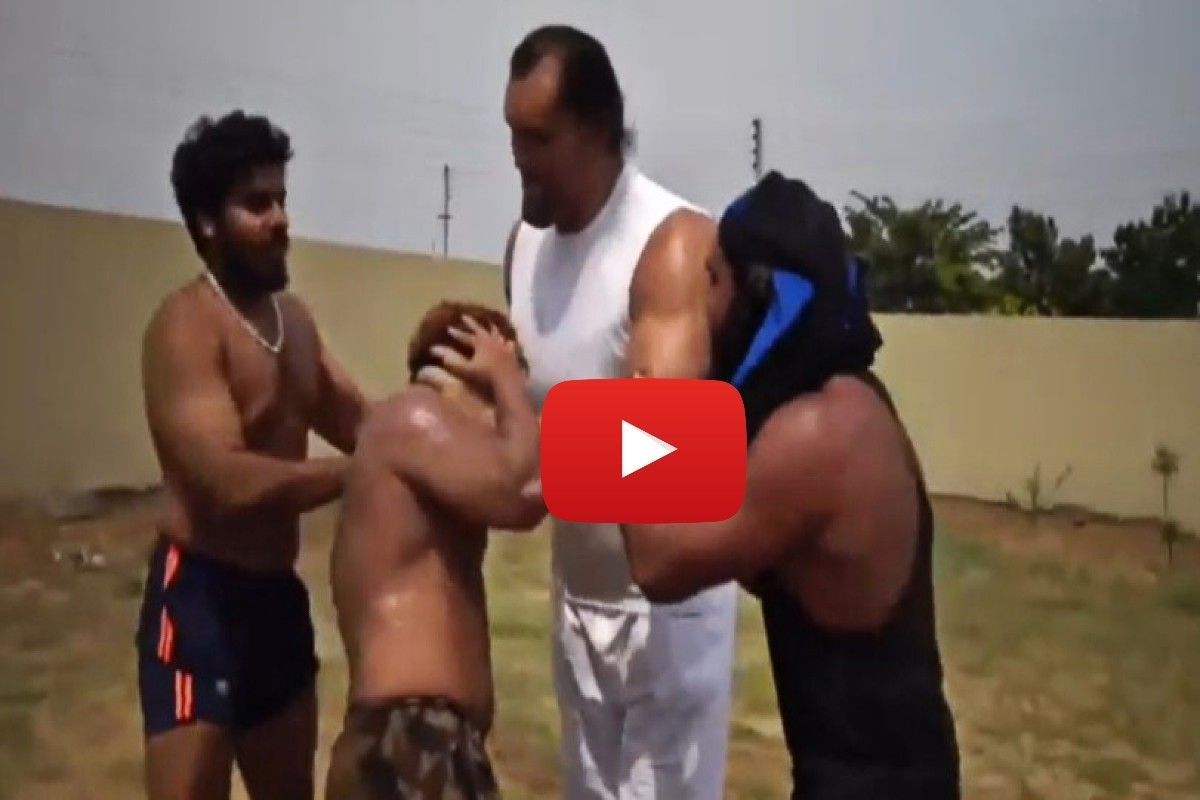 Great Khali Do Sex - Viral Video: Wrestler Dares to Fight Khali, Regrets It Instantly. Watch  What Happens Next