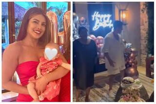 Priyanka Chopra Twins In Red With Daughter Malti Marie, Nick Jonas Dances With Mom-In-Law Madhu Chopra