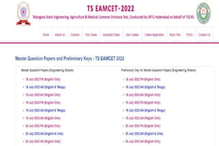 TS EAMCET Answer Key 2022 Released For Engineering Stream at eamcet.tsche.ac.in; Check Details Here