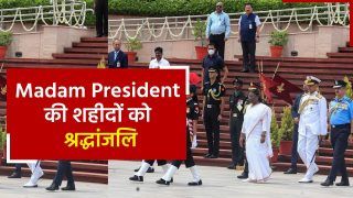 Independence Day Live News: 15 अगस्त के अवसर पर National War Memorial पहुंची राष्ट्रपति मुर्मू, वीर सैनिकों को दी श्रद्धांजलि | Watch Video