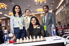 Indian Women's Team Extends Unbeaten Run At 44th Chess Olympiad