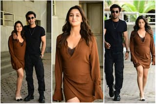 Pregnant Alia Bhatt Finally Flaunts Her BABY BUMP While Posing With Hubby Ranbir At Brahmastra Event- See Pics & Videos