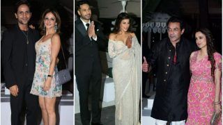 Newlyweds Arjun Kanungo-Carla Dennis's Reception: Sussanne Khan-Arslan Goni, Bobby Deol, Wife Tanya Make A Stylish Appearance- See Pics