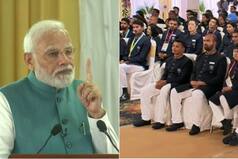 PM Modi Felicitates India's Commonwealth Games Contingent