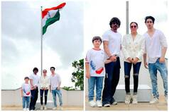 Shah Rukh Khan Hoists National Flag at Home With Aryan Khan, AbRam, Gauri Khan, Feels 'Pride, Love, Happiness'