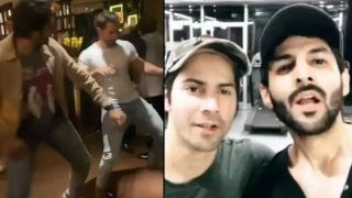 Varun Dhawan and Kartik Aaryan Turn Desi Boys at David Dhawan's Birthday Bash - Watch Sexy Dance Video