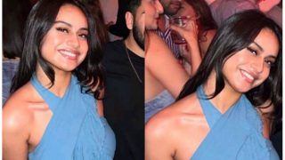 Nysa Devgan Sizzles in Sexy Blue Criss-Cross Top, Flaunts Toned Midriff in Latest Hot Party Pics