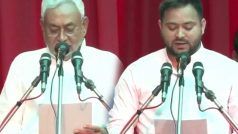 CM Nitish Oath Ceremony: नीतीश कुमार ने 8वीं बार ली बिहार के मुख्यमंत्री पद की शपथ, बोले- मैं PM पद की रेस में नहीं