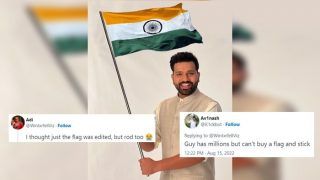 Rohit Sharma TROLLED For Using Photoshopped Tricolour in Independence Day VIRAL Post | SEE TWEETS