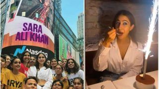 Sara Ali Khan Birthday: Fans Light Up Times Square Billboard, Perform Flash Mob For The Her As She Gets Emotional- See Pics & Videos
