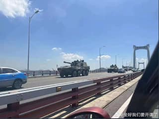 Video: Tanks Rolling Down Highways in China as US House Speaker Nancy Pelosi Lands in Taiwan | WATCH