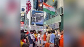 Independence Day 2022: Tricolour Hoisted At Iconic Times Square in New York. Watch Video