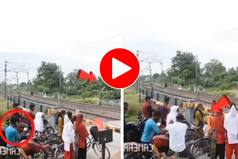 Viral Video: Thief Times Train's Arrival Perfectly For Snatching Biker's Phone. Watch