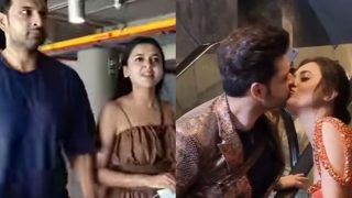 TejRan Teased by Paps Over Viral Elevator Kiss, Karan Kundrra Says ‘Maaye Kaise React Karegi…’ - Watch Viral Video