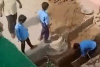 Viral Video: Bihar Govt School Students Seen Chopping Wood & Cutting Stones, Disciplinary Action Ordered | Watch