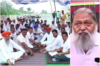 हरियाणा के गृहमंत्री के घर के बाहर किसानों ने शुरू किया आंदोलन, कहा- ज़मीनें अंबानी-अडानी को दे रही सरकार