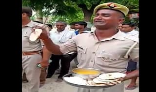 'Aisa Khana Jaanwar Bhi Nahi Khayenge': UP Cop Breaks Down Over Bad Food Quality | WATCH