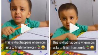 'Mai Duniya Se Nikal Jaunga': Kid's Frustration When Asked to Do Homework is Too Relatable & Hilarious | Watch