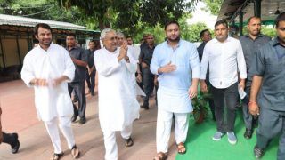 BJP Agenda Won't Run in Bihar, Will protect Ganga-Jamuni Tehzeeb: Tejashwi Thunders With Nitish By His Side