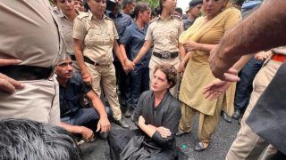 Priyanka Gandhi Dragged Into Police Van As Congress Leaders Detained During Protest Against Price Rise, Unemployment