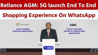 Reliance AGM 2022: Company To Roll Out Jio 5G Services, Meta And Jio Collaborate To Launch JioMart On WhatsApp - Watch Video