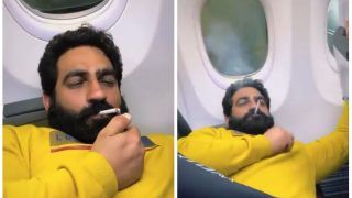 Viral Video: Instagram Influencer Bobby Kataria Seen Smoking Cigarette on SpiceJet Plane, FIR Filed | Watch